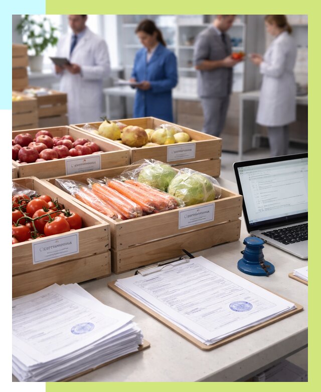 Сертификация овощей и фруктов в Алейске от 8764 р. | Алешин-Лук
