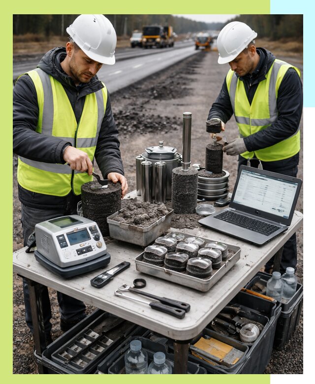 Сертификация асфальта: испытания и подтверждение в Алейске