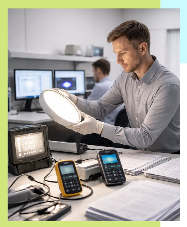 Сертификация светильников в Алейске: испытания и оформление