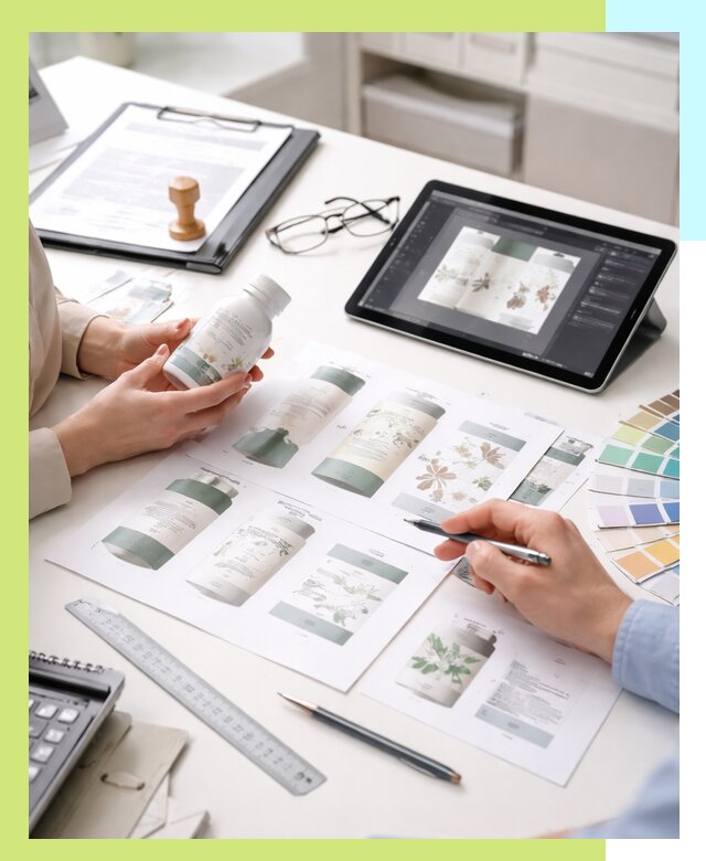 Профессиональная разработка дизайна и текста этикетки продукции в Алейске