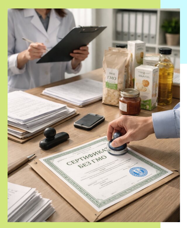 Получение сертификата Без ГМО для продукции в Алейске