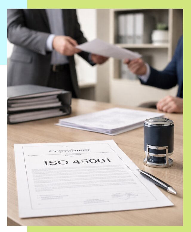 Сертификат ISO 45001 в Алейске под ключ от 46400 р. | Алешин-Лук